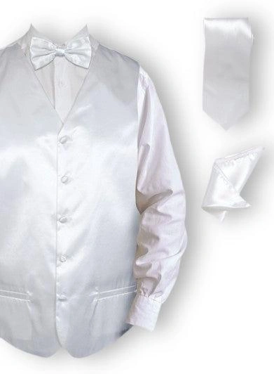 "Stijlvolle Wit Tuxedo Vest Set - Perfect voor een Onvergetelijke Avond!"